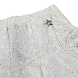 Shopart Gonna tinta unita con Pizzo Sangallo Bianco per Bambina 023024 BIANCO SHOPART 