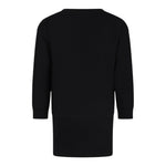 MOSCHINO abito manica lunga tinta unita con stampa in contrasto Nero per Bambina HDV0FG NERO MOSCHINO 