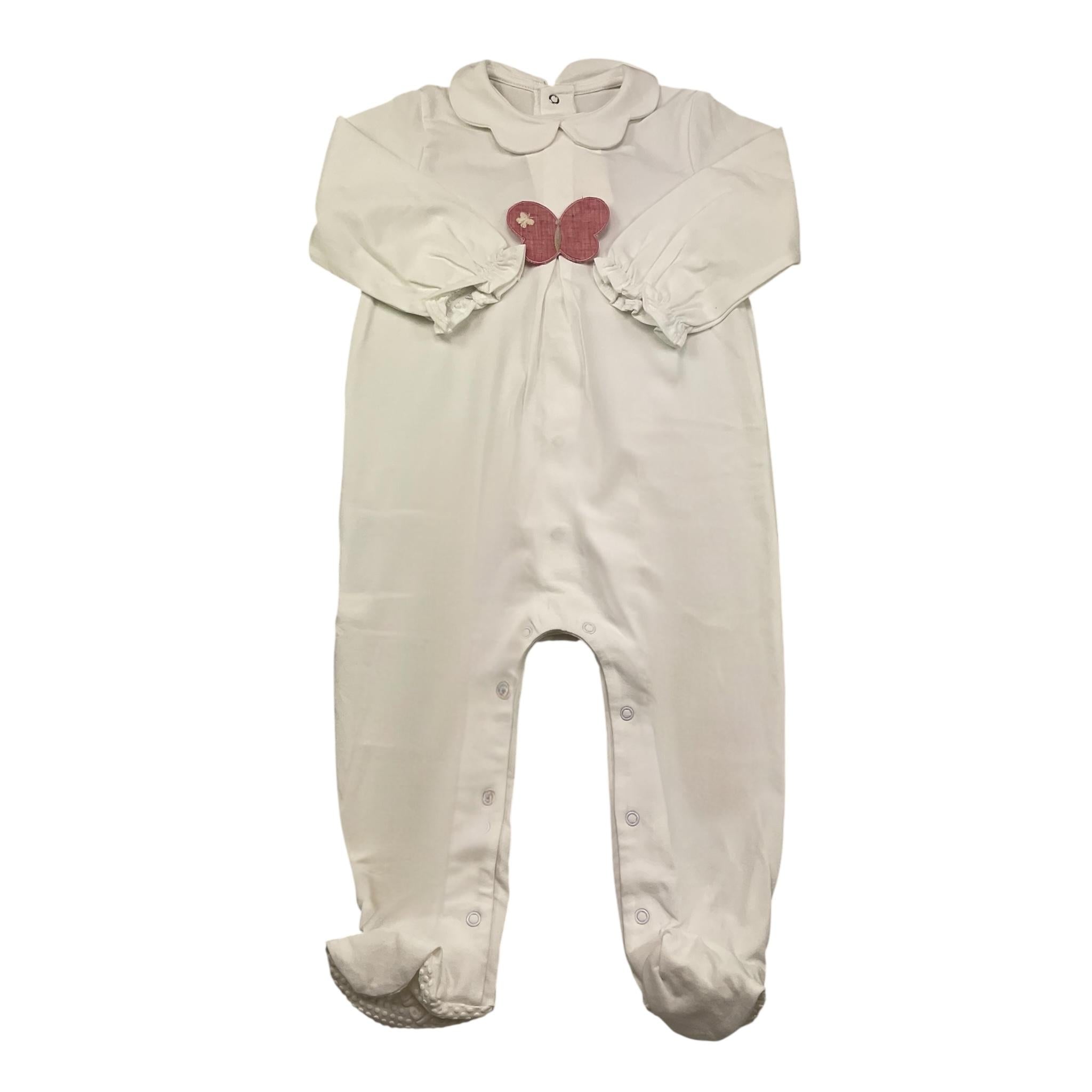 Mayoral Tutina Manica Lunga Tinta Unita con Applicazioni per Neonata TTNN BIANCO MAYORAL 