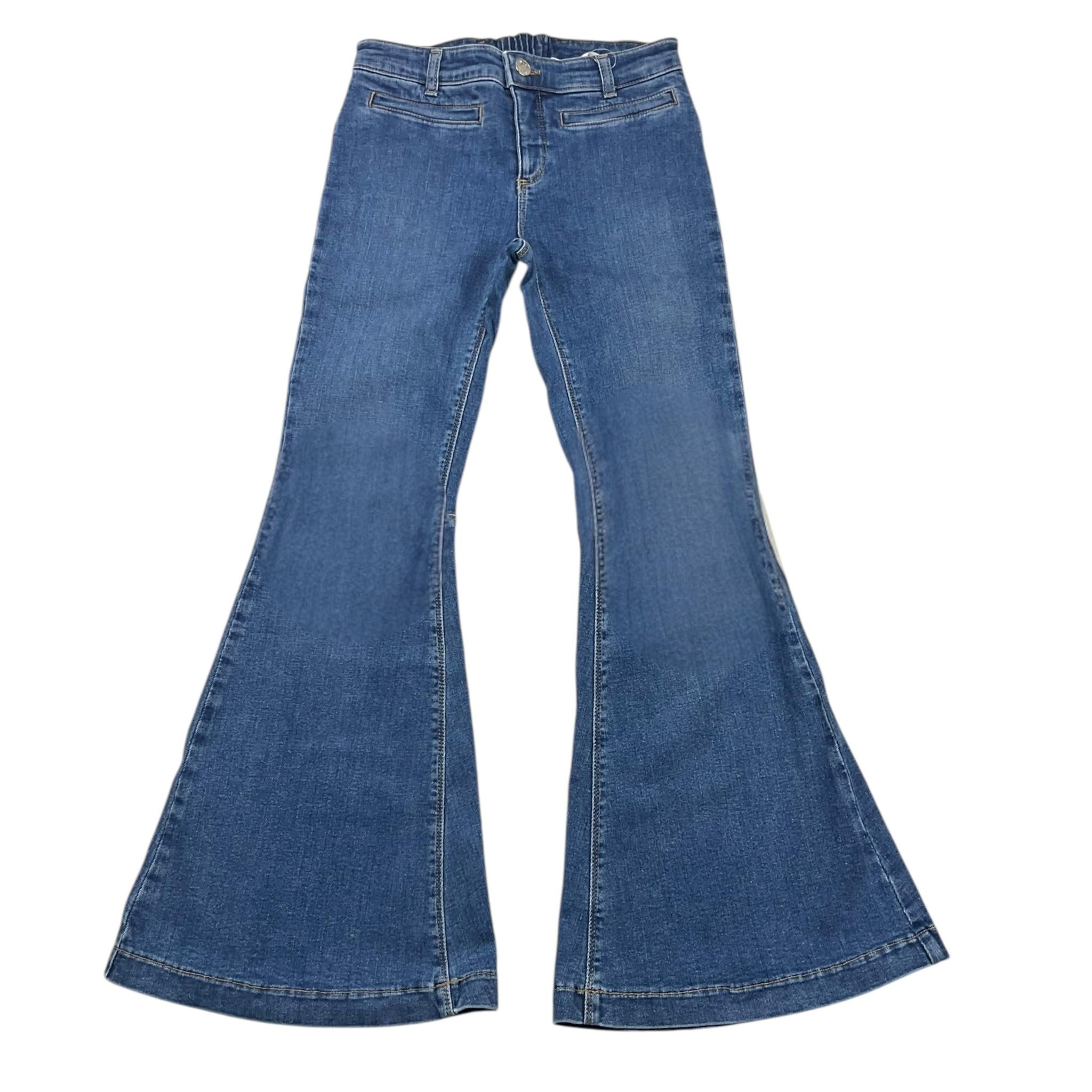 LIU JO jeans tinta unita modello zampa Blu per Bambina GF4123X BLU LIU JO 