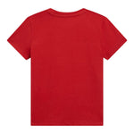 Guess T-Shirt Gircollo Tinta Unita con Stampa per Neonato N5GI16K8HM4XX ROSSO GUESS 