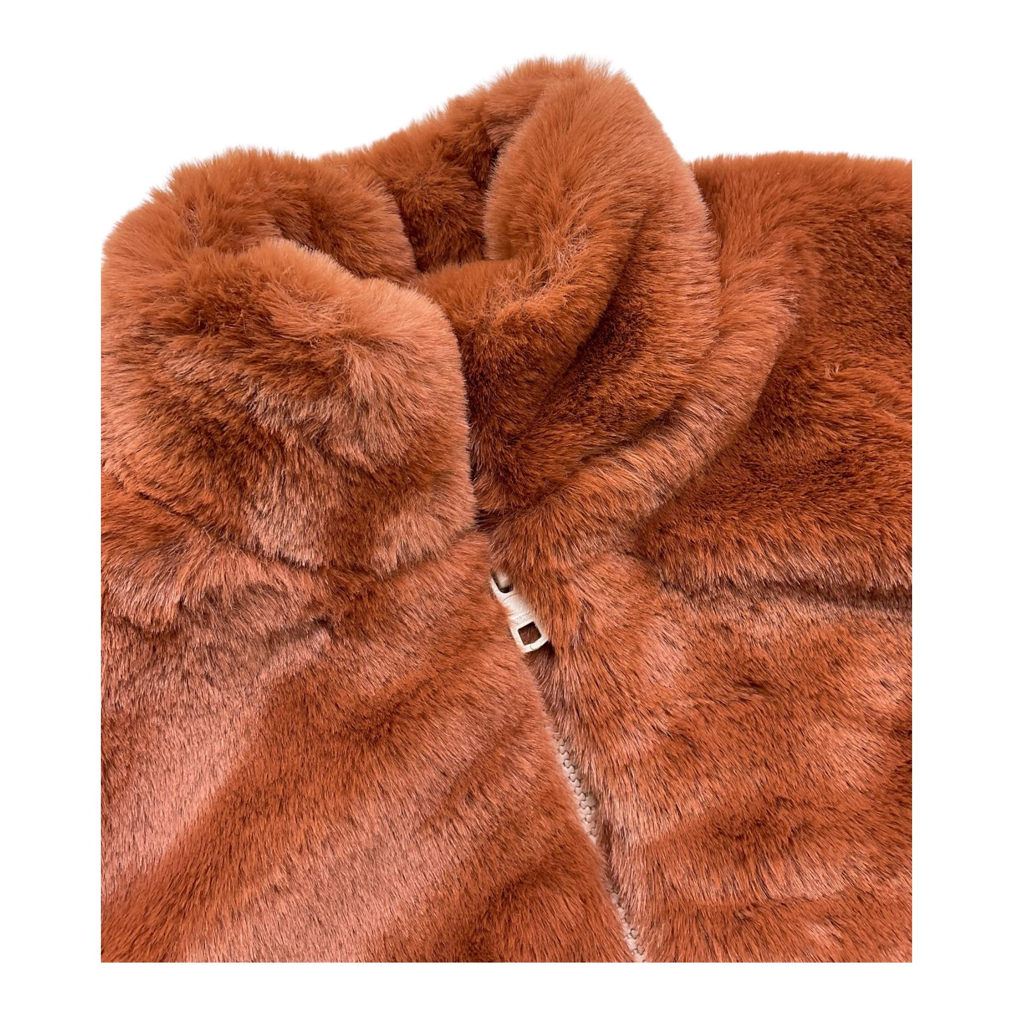 PETIT INDI pelliccia tinta unita Marrone per Bambina AW24BK4431 MARRONE PETIT INDI 