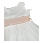 Bella Brilli Abito Cerimonia Tinta Unita Giromanica per Bambina BB802446 BIANCO BELLA BRILLI 