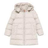 SAVE THE DUCK giubbino tinta unita con cappuccio Beige per Neonato J40270GN BEIGE SAVE THE DUCK 