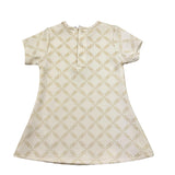 Michael Kors Abito Mezza Manica Girocollo Logato per Neonata R30311 PANNA MICHAEL KORS 