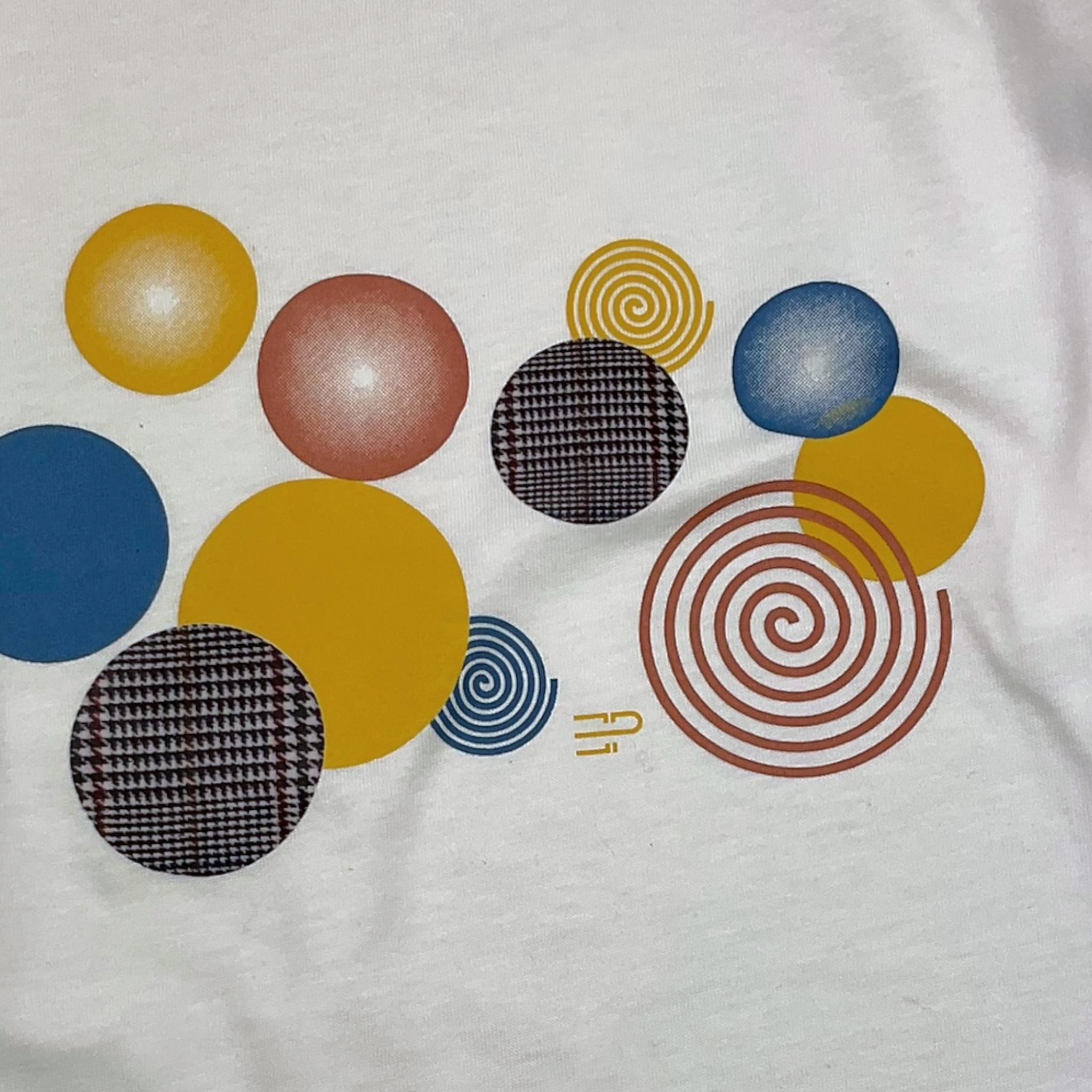 EMANUEL PRIS shirt girocollo tinta unita con stampa Bianco per Bambino ETS3131B BIANCO EMANUEL PRIS 