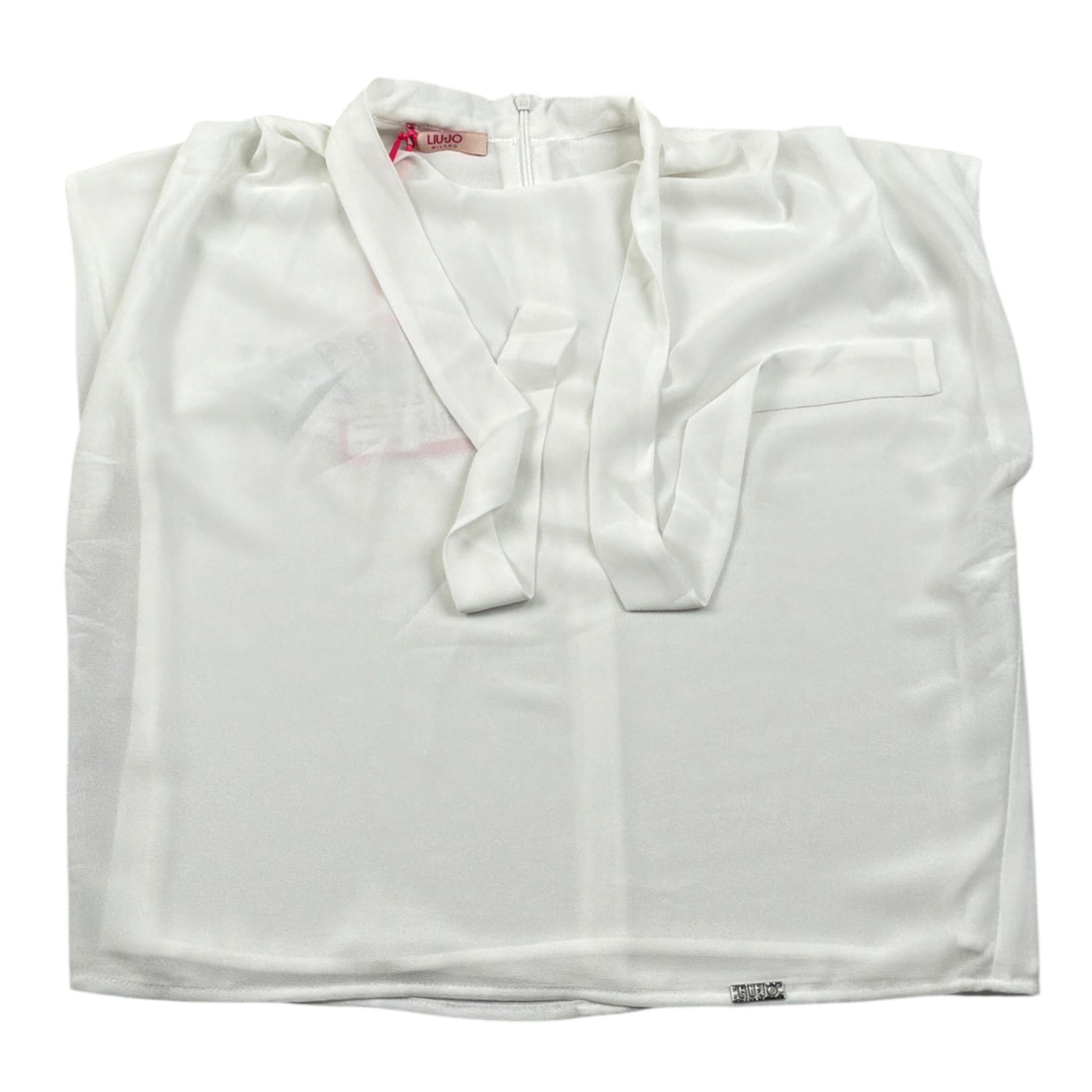 Liu Jo Camicia tinta unita Giromanica Bianco per Bambina GA3035 BIANCO LIU JO 