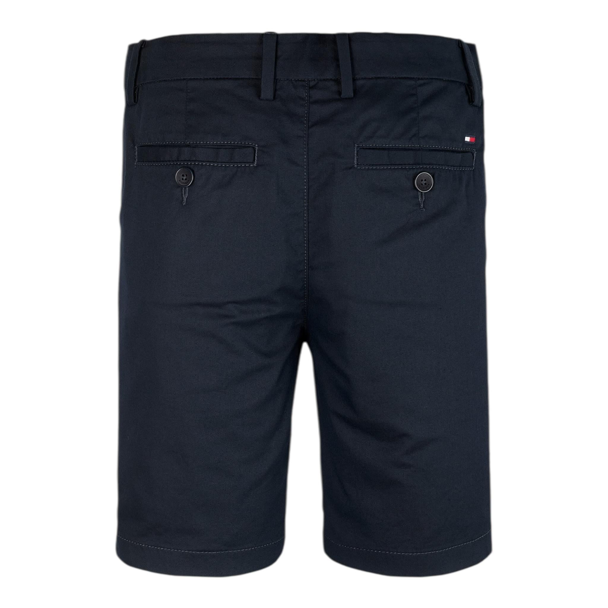 Tommy Hilfiger Bermuda Tinta Unita con Girovita Regolabile per Bambino KB0KB09641X BLU TOMMY HILFIGER 