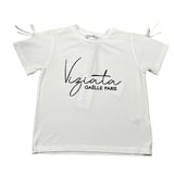 Gaelle T-Shirt tinta unita con Stampa Bianco per Bambina 2746N00500 BIANCO GAELLE 