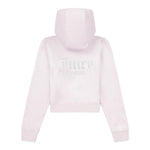 Juicy Couture Felpa Tinta Unita con Zip E Cappuccio per Bambina JBX6358 ROSA JUICY COUTURE 