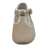 Indice Bellerina In Velluto Tinta Unita per Neonata 323 BEIGE CHIARO INDICE 