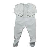 Wedoble Tutina Manica Lunga Tinta Unita per Neonato V2401346A BIANCO WEDOBLE 