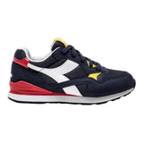 Diadora Sneakers Tricolore con Lacci Blu per Bambino