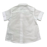 Iceberg Camicia Mezza Manica Tinta Unita con Logo per Neonato CMICE5111B BIANCO ICEBERG 
