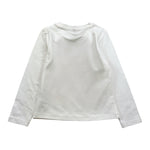 MANILA GRACE shirt girocollo tinta unita con stampa Bianco per Bambina MFBF24T232 BIANCO MANILA GRACE 