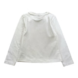 MANILA GRACE shirt girocollo tinta unita con stampa Bianco per Bambina MFBF24T232 BIANCO MANILA GRACE 
