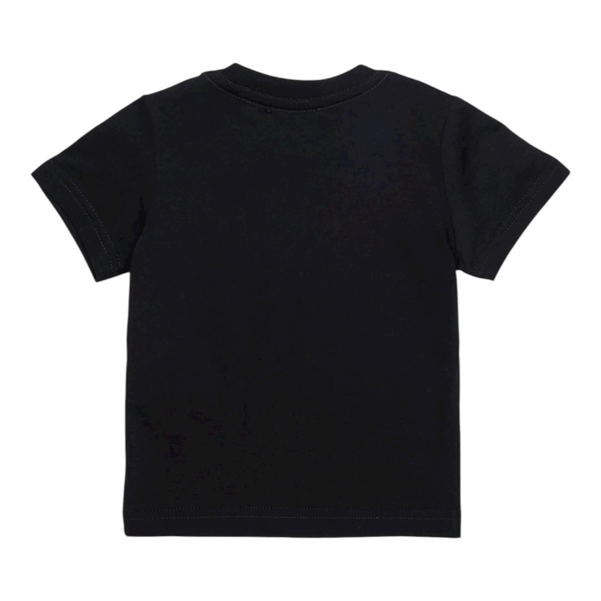 Dsquared2 T-Shirt Girocollo Tinta Unita con Stampa per Neonato DQ2853X NERO DSQUARED2 