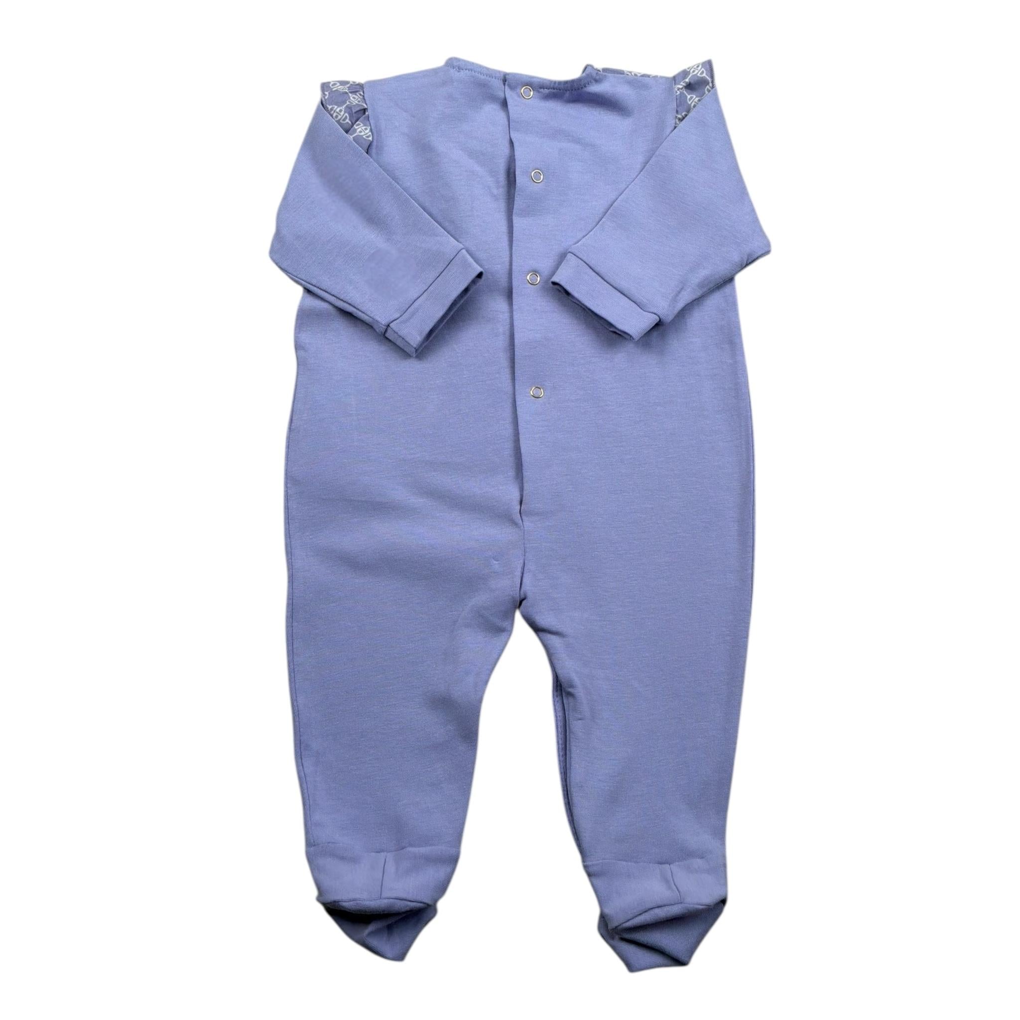 Elisabetta Franchi Tutina Manica Lunga Tinta Unita con Stampe per Neonata ENTU51 LILLA ELISABETTA FRANCHI 