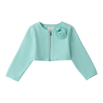 Sarabanda Coprispalle Tinta Unita con Zip per Bambina 0B354 VERDE ACQUA SARABANDA 