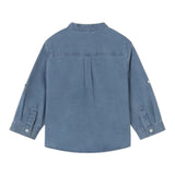 Mayoral Camicia In Denim con Collo Coreano per Neonato 1118 BLU MAYORAL 