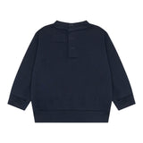 Guess Felpa Chiusa Girocollo Tinta Unita con Logo per Neonato H5RT01KAZD74 BLU GUESS 