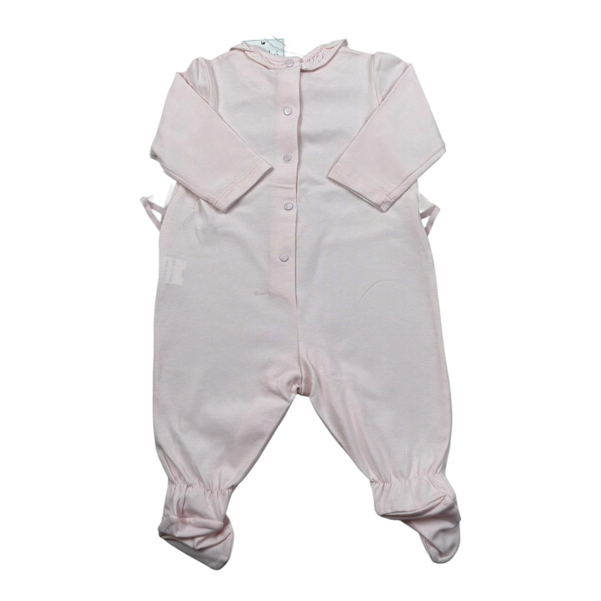 Le Bebe' Tutina Tinta Unita con Tulle per Neonata LBG0001 ROSA LE BEBE' 