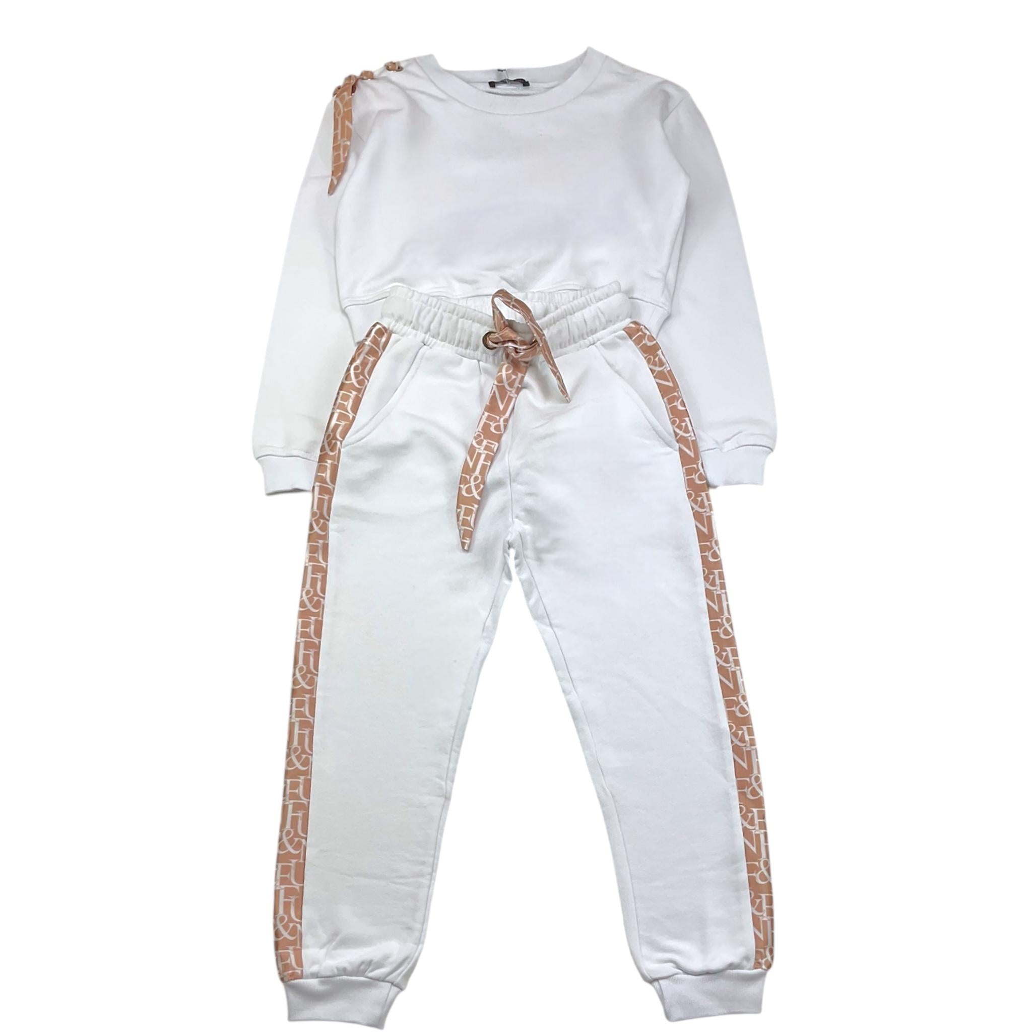 FUN & FUN completo 2pz felpa-pantalone tinta unita Bianco per Neonata FBST00955N BIANCO FUN & FUN 