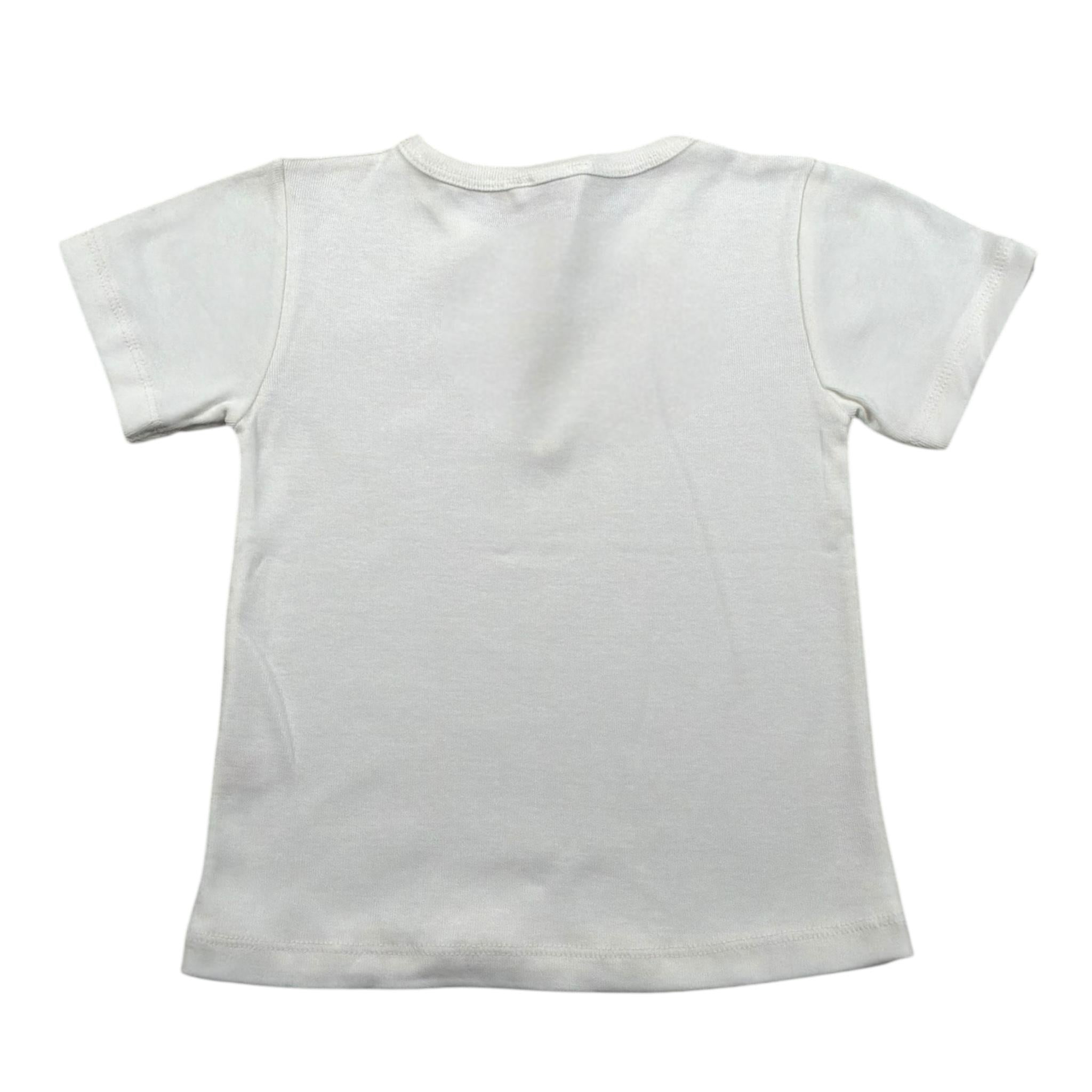 Wedoble T-Shirt Girocollo Tinta Unita con Bottoni per Neonato V2511602A PANNA WEDOBLE 