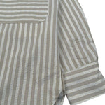 Lu Lu By Miss Grant Camicia Tinta Unita con Fantasia A Righe per Bambina LL3646 BEIGE LU LU BY MISS GRANT 