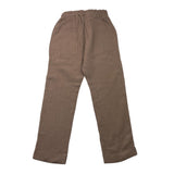 Lalalu' Pantalone Tinta Unita Con Elastico In Vita Marrone Per Bambino