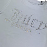 Juicy Couture Completo 2 Pezzi T-Shirt-Short per Bambina JBX6697 BIANCO JUICY COUTURE 