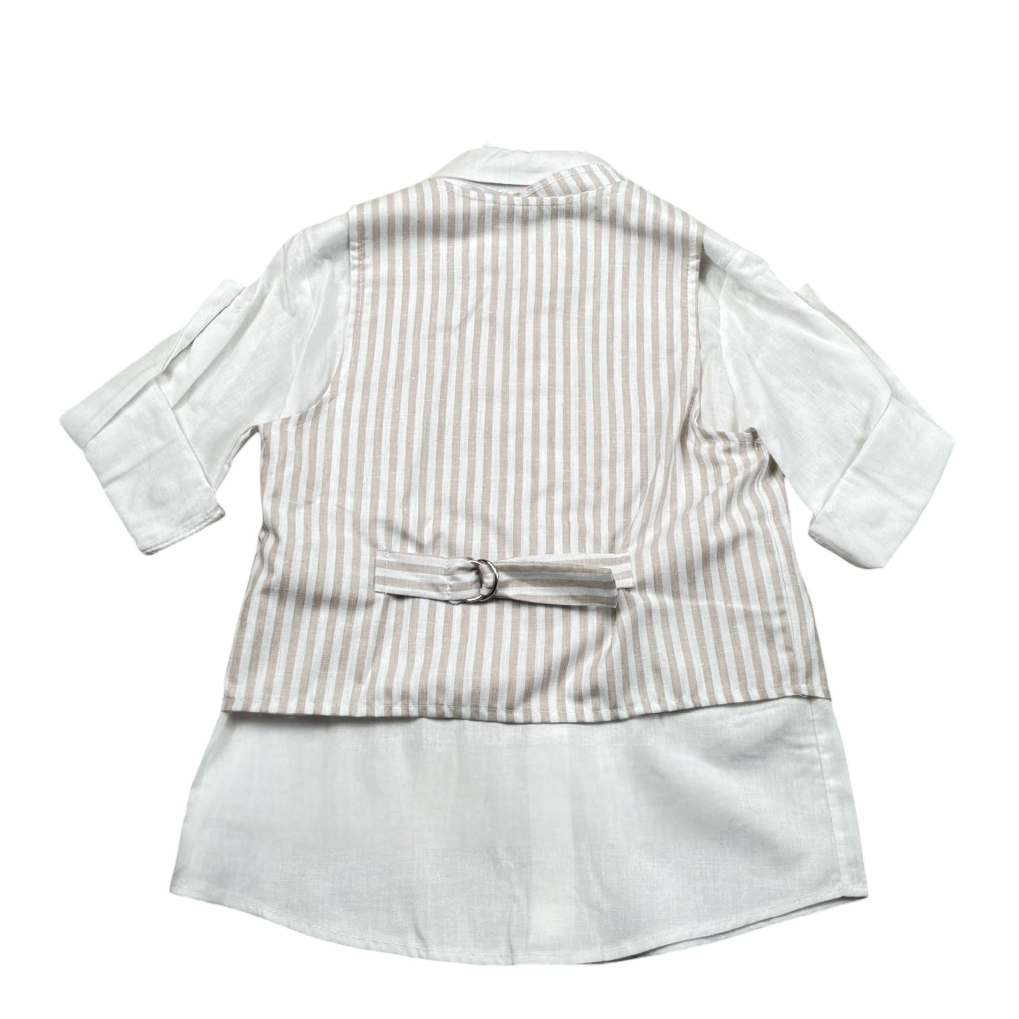 Jacques & Monique Completo 3 Pezzi Cravatta-Gilet-Camicia per Bambino JM1333B BIANCO JACQUES & MONIQUE 