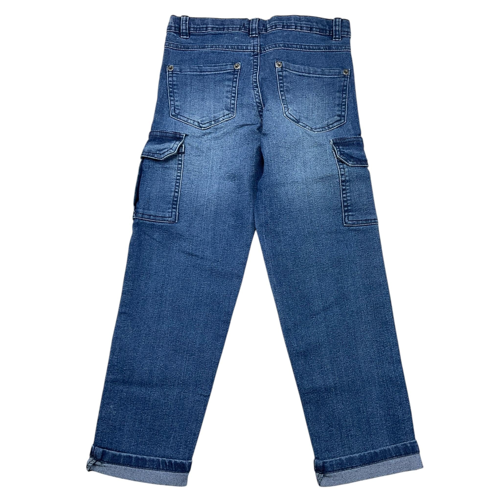 EMC jeans tinta unita con tasconi Blu per Bambino BZ7114 BLU EMC 