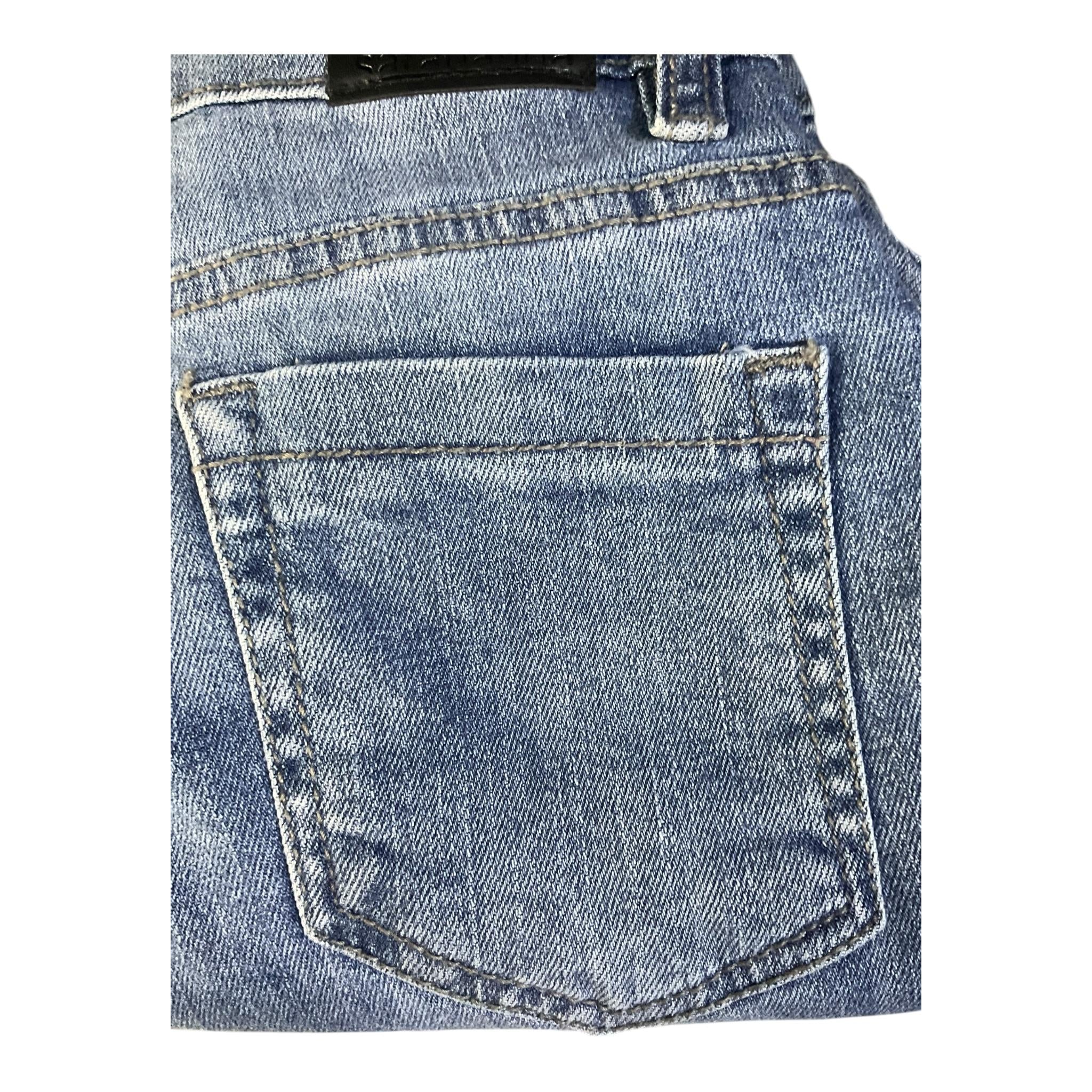 SARABANDA jeans tinta unita con girovita regolabile Azzurro per Bambino A245 AZZURRO SARABANDA 