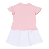 Moschino Completo 2 Pezzi T-Shirt-Gonna per Neonata MAG01G BIANCO/ROSA MOSCHINO 