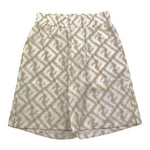 Fendi Bermuda Tinta Unita con Fantasia per Bambino JMF423 BIANCO FENDI 