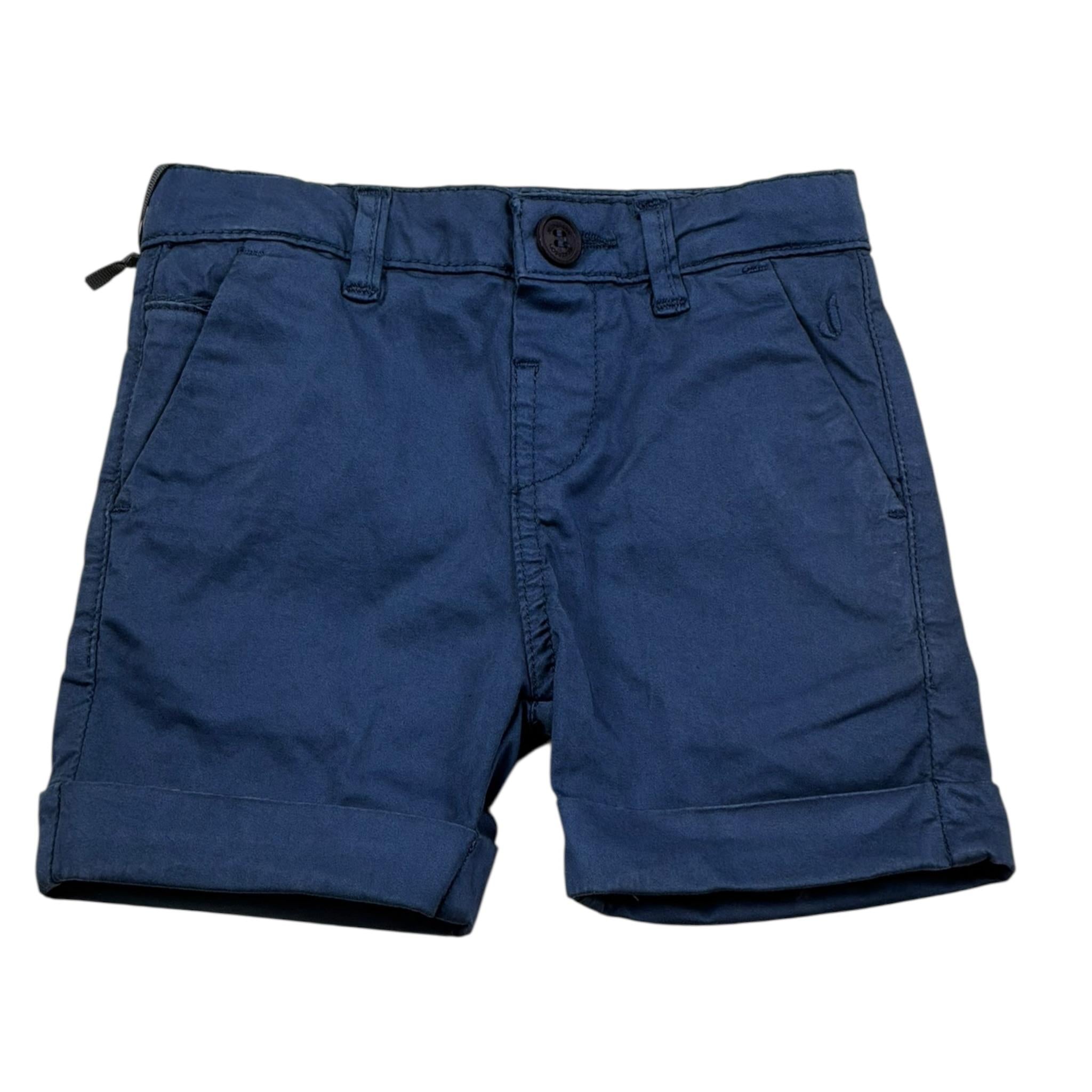 Jeckerson Bermuda Tinta Unita con Girovita Regolabile per Neonato JN4111 BLU JECKERSON 