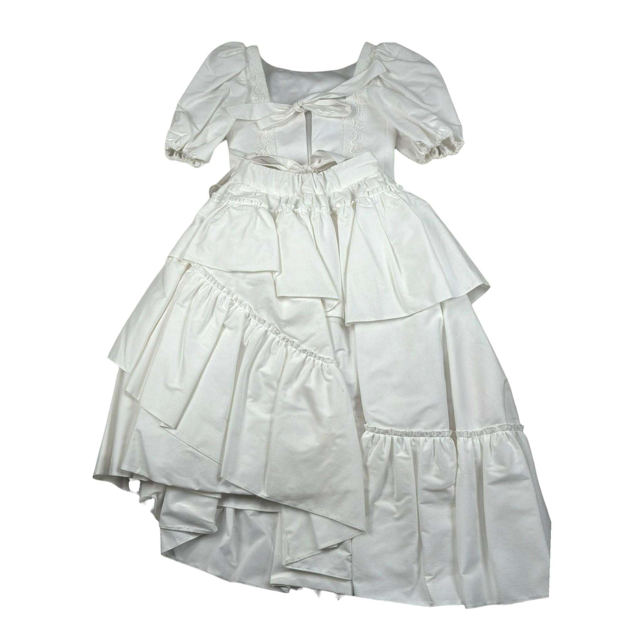 Raffaella Completo 2 Pezzi Camicia-Gonna per Bambina OTRANTO14 BIANCO RAFFAELLA 