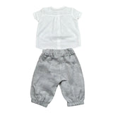 Barcellino Completo 2 Pezzi Camicia-Pantalone per Neonato 100107 BIANCO BARCELLINO 