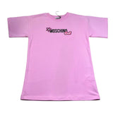 Moschino Abito Mezza Manica Tinta Unita con Stampa per Bambina HEV0GL ROSA MOSCHINO 