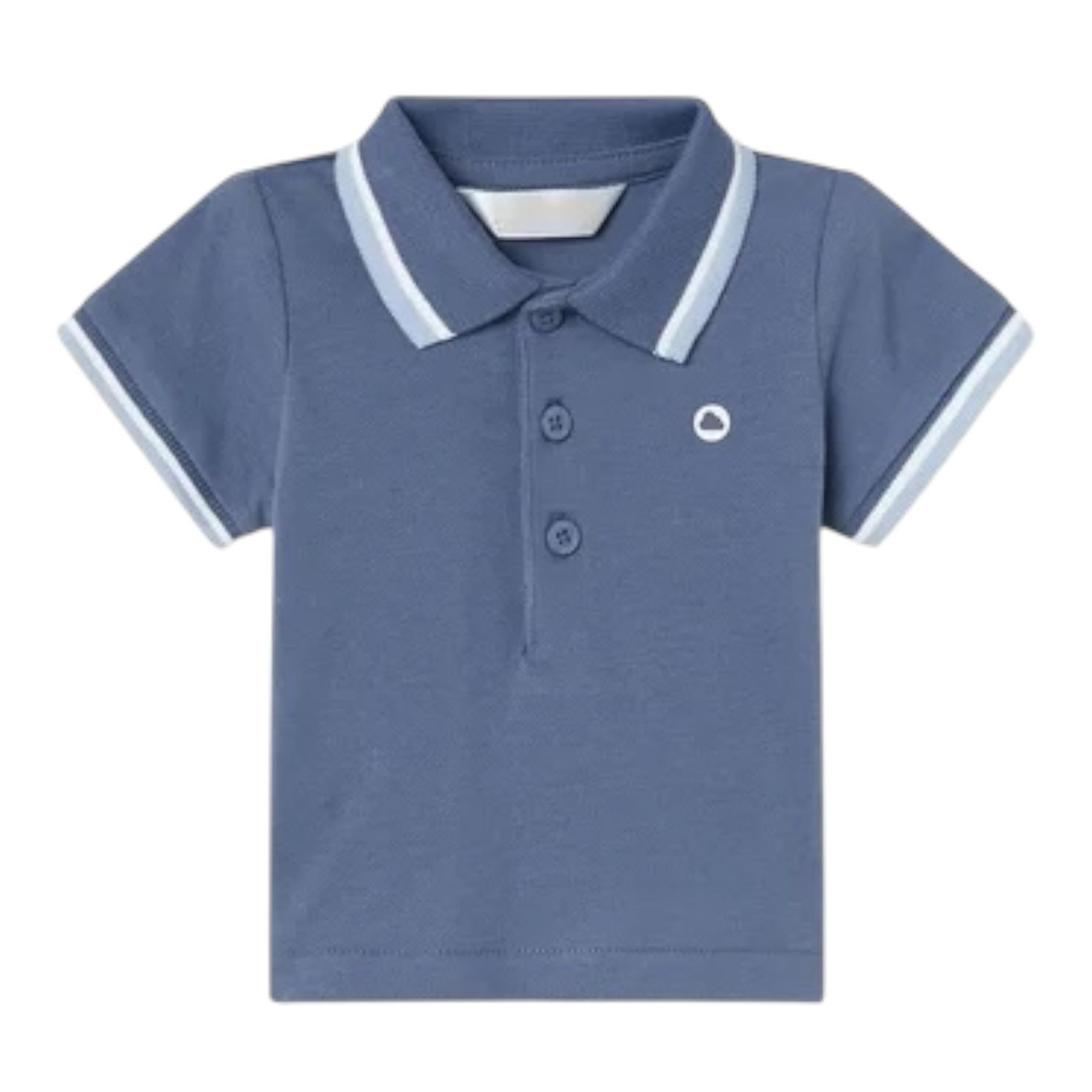 Mayoral Polo Mezza Manica Tinta Unita per Neonato 190X BLU MAYORAL 