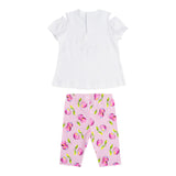 Mayoral Completo 3 Pezzi T-Shirt- 2 Leggins per Neonata 1740X BIANCO MAYORAL 