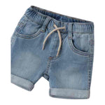 Sarabanda Bermuda tinta unita In Denim Blu per Neonato 3B625 BLU SARABANDA 