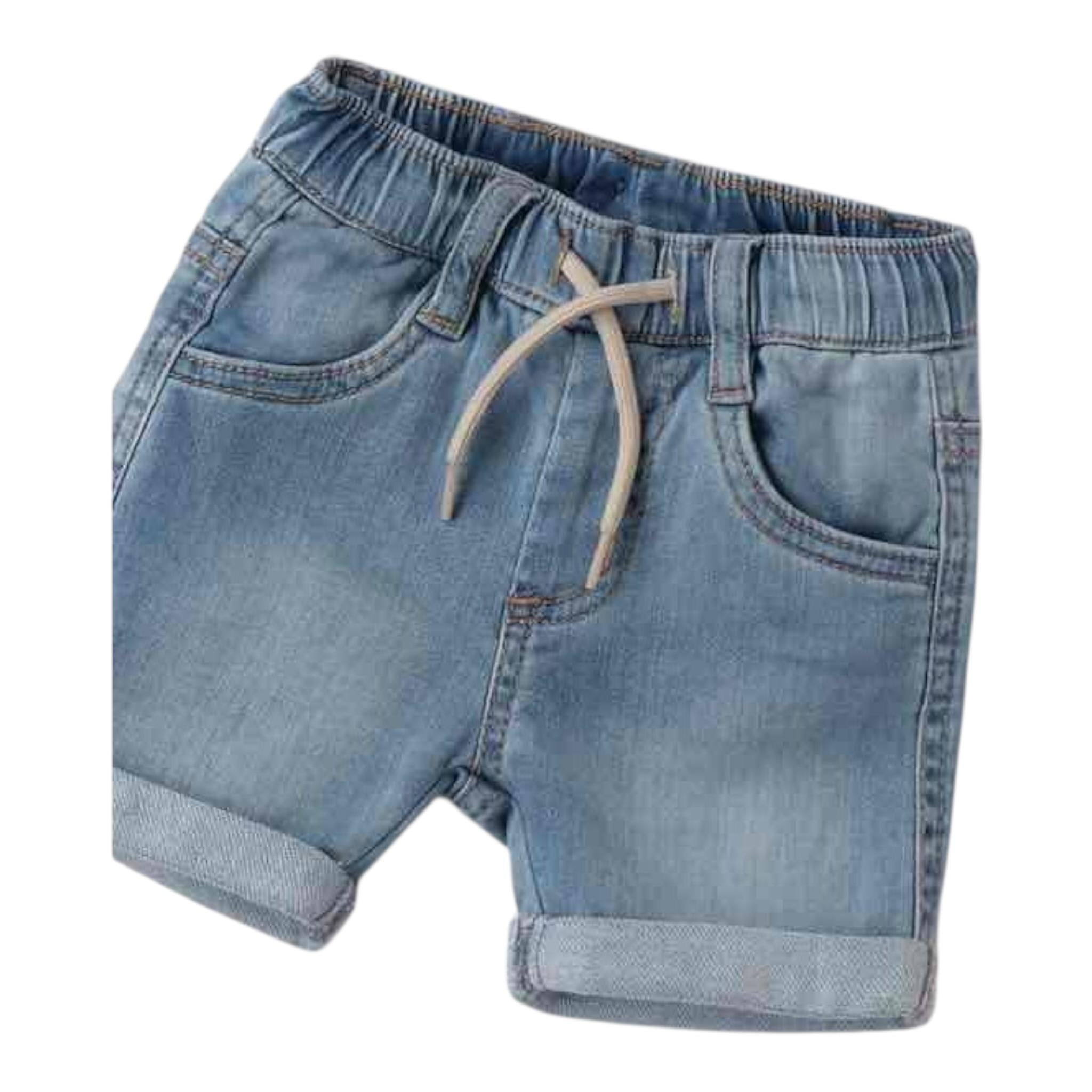 Sarabanda Bermuda tinta unita In Denim Blu per Neonato 3B625 BLU SARABANDA 