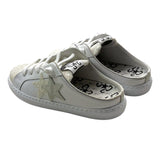 2Star Sneakers Tinta Unita Con Stelle Lacci E Brillantini Bianco Per Bambina