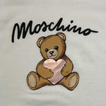 MOSCHINO shirt girocollo tinta unita con stampa Bianco per Bambina HDO010 BIANCO MOSCHINO 