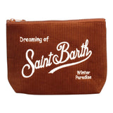 SAINT BARTH borsa modello pochette tinta unita con stampa Marrone per Bambina ALI000200 MARRONE SAINT BARTH 