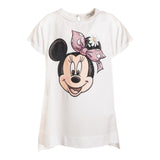 Monnalisa Camicia Tinta Unita con Logo per Bambina 199613S4 BIANCO MONNALISA 