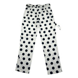 Sarabanda Pantalone Tinta Unita con Fantasia Cerchi per Bambina 0J424 BIANCO SARABANDA 