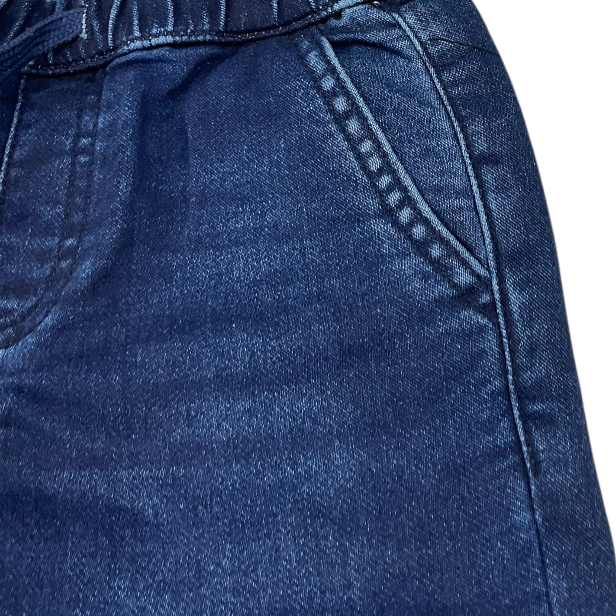 Guess Jeans Tinta Unita con Elastico In Vita per Bambino N5RA05D5FQ0 BLU GUESS 